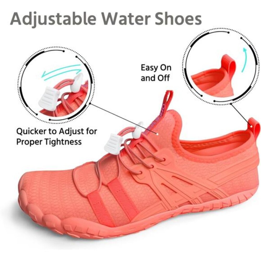 Women Men Quick-Dry Water Shoes Barefoot Non-Slip Hike Beach Aqua Swim Camping - Picture 3 of 11